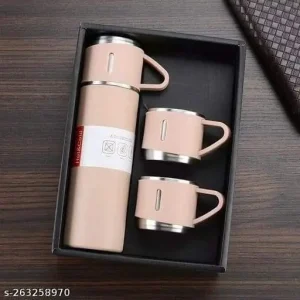 High-Quality Flask Set (Pink Grey)