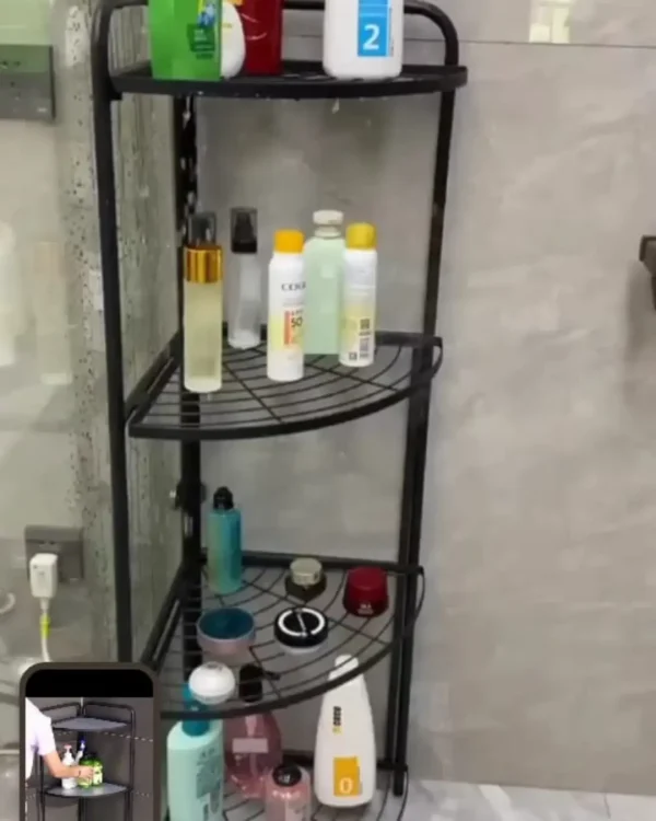 4 Layer Kitchen Corner Rack, Shelf Stainless Steel