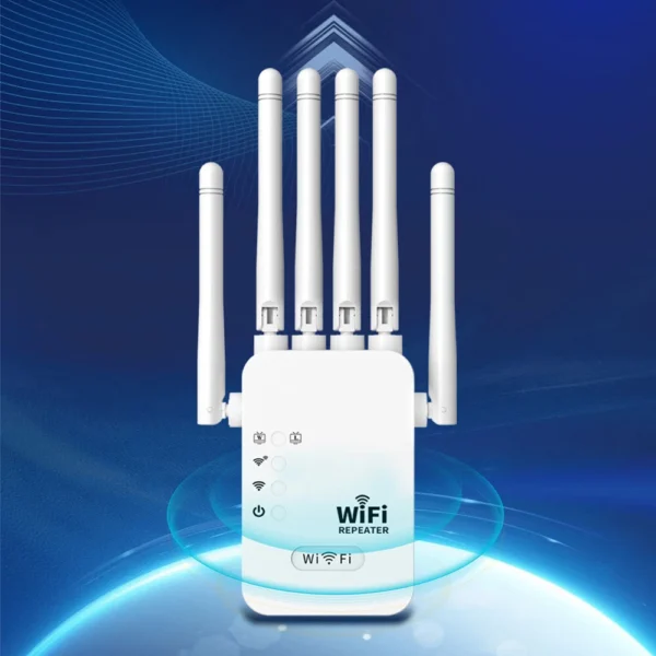 WiFi 6 High-Speed Repeater – 6 Antenna | 300Mbps Wi-Fi Range Extender