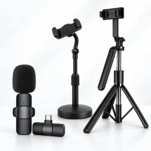 K8 Wireless Microphone With L7 Mobile Stand And R16 Tripod Combo